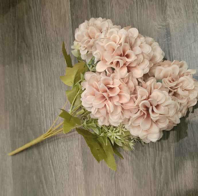 Flower Bunch Flower Bouquet Silk Floral Bunch in Light Pink  for Home Decor, Office, Bedroom, Living Room Flowers for Vases