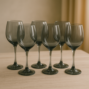 Set Glasses Drinking Cups Everyday Use Clear Heavy Glass Juice Cups Crystal Colour Glass Set