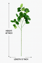40" INCH Long Artificial APPLE Leaf Flower Stem – Realistic GREEN Decorative Tall Leaf Bunch – Faux Apple Leaves for Vases, Bouquets, Wedding Centrepieces, and DIY Home Decor
