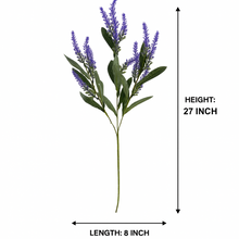 27" INCH Artificial Lavender Flower Stem – Realistic PURPLE Lavenders Decorative Flower Stem – Faux Floral Stem for Vases, Bouquets, Wedding Centrepieces, and DIY Home Decor