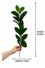 Artificial Leaf Green Bunch – 28” INCH Realistic Green Decorative Leaf Bunch – Faux Leaves for Vases, Bouquets, Wedding Centrepieces, and DIY Home Decor