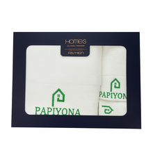 Towel Set 3pcs, Bath Towel, Hand Towel and Washcloth 3-piece Towel Set in White, Nice Packaging for Gift, Powder Room, Bathroom Towels