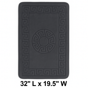 Bathroom Mat 3 Piece Bath Rug Set Luxurious in Grey From Papiyona RugSun