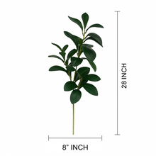28" INCH Long WATERCRESS Artificial Stem – GREEN Leaf Bunches with Extension, Bendable Branches for Floor Vase, Ginger Jars, Home Decor, Wedding Decor