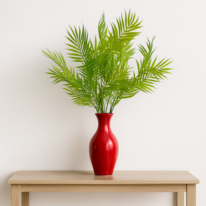 23" INCH Artificial Palm Leaf Bunch – Realistic Green Butterfly Palm Stems – Faux Floral Stem for Vases, Bouquets, Wedding Centrepieces, and DIY Home Decor