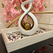 Tray Rectangular Light Brown Colour Wood and Glass Serving Tray Storage Tray Available in TWO SIZES Home Decoration Bathroom Decor Floral Design Living Room Display Tray