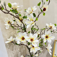 60" INCH Large Orchid Tree Artificial Indoors Outdoors White with Cream Colour Orchid Plant Home Decor Trees Backyard Terrace Plant 5' ft Large Tree