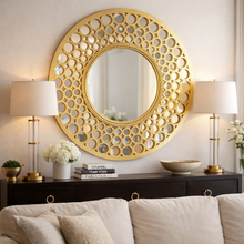Modern Decorated Round Wall Mirror