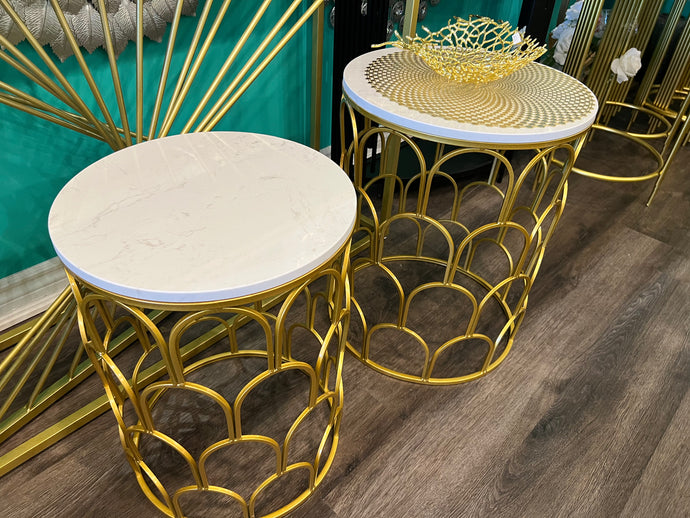 side table marble nesting tables