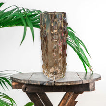 Glass Vase Super High Quality in Gold Sculptured
