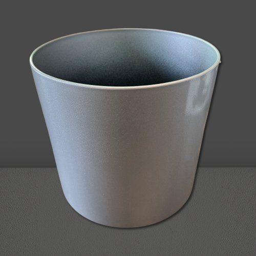 Plant Pot SILVER Flower Vase Decorative Round Tree Pot for Home, Office Decor