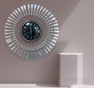 wall clock mirror