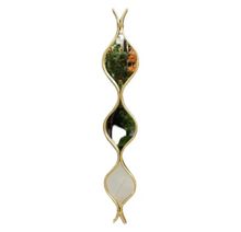 Mirror Water Drop Set of TWO Metal Geometrical Glass Handcrafted Decorative Modern Mirror in Gold