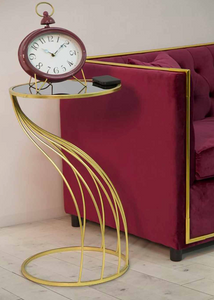 side table nesting tables gold