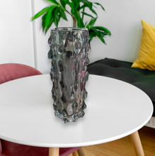 Glass Vase Super High Quality in Black Sculptured
