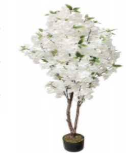 5' ft Cherry Blossom Tree Artificial Indoors Outdoors Blossom Plant Home Decor Trees Backyard Terrace Plant 60 INCH Large Tree