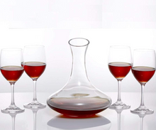 Crystal Glass Juice Decanter, 5-piece Set Juice Drink Glass Container with Crystal Glass Matching Classy Juice Cups