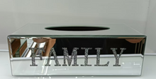 Crystal Tissue Box Glass Luxury FAMILY Tissue Holder Crushed Crystals Decor Living Room/ Office/ Bedroom Decorative Storage Box