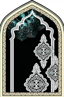 Prayer Mat Unique Design Praying Mat Patterned Religious Interactive Salah Rug with Bag Ultra-Soft, Anti-Slip Carpet