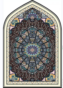 Prayer Mat Unique Design Praying Mat Patterned Religious Interactive Salah Rug with Bag Ultra-Soft, Anti-Slip Carpet