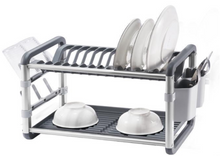 Dish Holder Aluminum High Quality Dish Drying Rack Kitchen Shelf Organizer Over Sink Utensils Holder Dish Draining Shelf Kitchen Storage Rack Cup Drying Rack