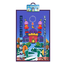 Islamic Prayer Mat Talking Praying Mat Muslim Interactive Salah Rug Islamic Educational Gift for Kids with Compass