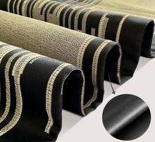 Table Runner in Black & Gold | 12.5" x 84" plus Tassels – Modern Geometric Design, Elegant Double Layer Dining Table Decor for 4–6 Seater, Coffee Table, Wedding & Holiday Decoration