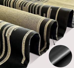 Table Runner in Black & Gold | 12.5" x 84" plus Tassels – Modern Geometric Design, Elegant Double Layer Dining Table Decor for 4–6 Seater, Coffee Table, Wedding & Holiday Decoration