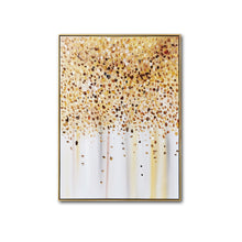 Large Framed Abstract Handmade Oil Painting on Stretched Canvas