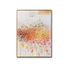 Large Framed Abstract Handmade Oil Painting on Stretched Canvas