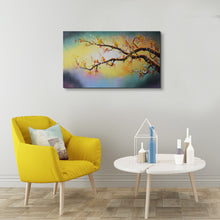 Handmade Oil Painting of Blossom Tree on Stetcched Canvas