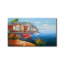 Huge Handmade Oil Painting of Venice City on Stretched Canvas