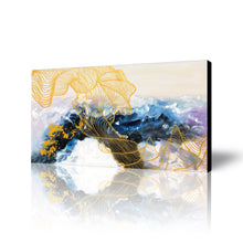 Huge Framed Abstract Handmade Oil Painting on Stretched Canvas
