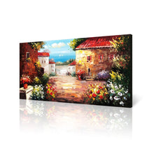 Handmade Oil Painting of Venice City on Stretched Canvas