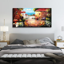 Handmade Oil Painting of Venice City on Stretched Canvas