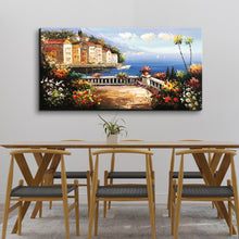 Handmade Oil Painting of Venice City on Stretched Canvas