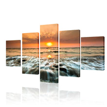 High Quality Art Print  of Sea View on Stretched Canvas in Group