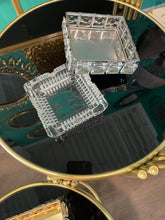 Tray Glass Metal and Crystal in Gold & Silver