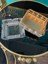 Tray Glass Metal and Crystal in Gold & Silver