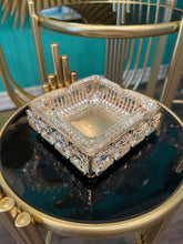 Tray Glass Metal and Crystal in Gold & Silver