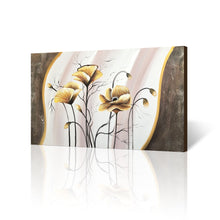 Handmade Oil Painting in Flower on Stretched Canvas