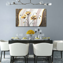 Handmade Oil Painting in Flower on Stretched Canvas