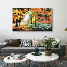 Handmade Oil Painting of Landscape View on Canvas