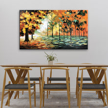 Handmade Oil Painting of Landscape View on Canvas