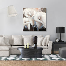 Handmade Oil Painting on Stretched Canvas of Lily Flowers
