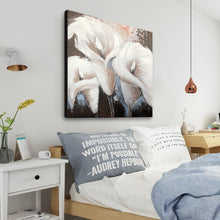 Handmade Oil Painting on Stretched Canvas of Lily Flowers
