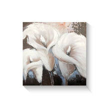 Handmade Oil Painting on Stretched Canvas of Lily Flowers