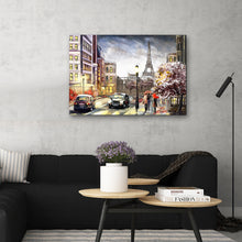 High Quality Art Print on Stretched Canvas of Paris Street
