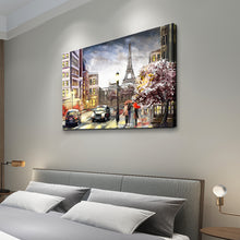 High Quality Art Print on Stretched Canvas of Paris Street
