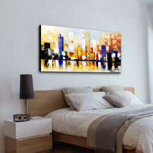 Abstract Handmade Oil Painting on Stretched Canvas in Beautiful Colors